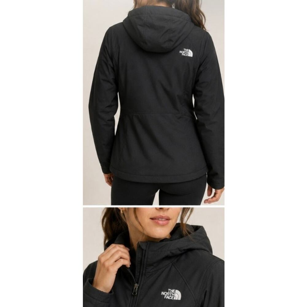 THE NORTH FACE Black Shelby Raschel Hooded Fleece Jacket Women’s XL - Picture 2 of 14